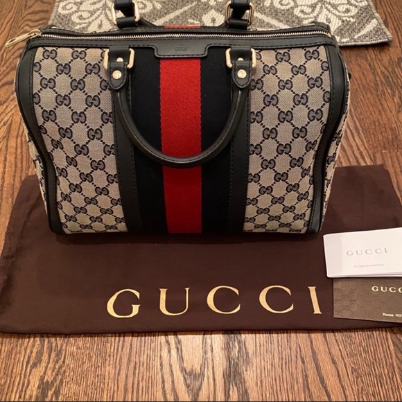 Gucci Ophidia Web Boston Bag Medium - Picture 2 of 15